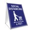 Signmission Coronavirus Notice, Social Distancing 6 Feet, 10in X 7in Peel And Stick Wall Graphic, RD-710-255952 OS-NS-RD-710-255952 - alternate 1